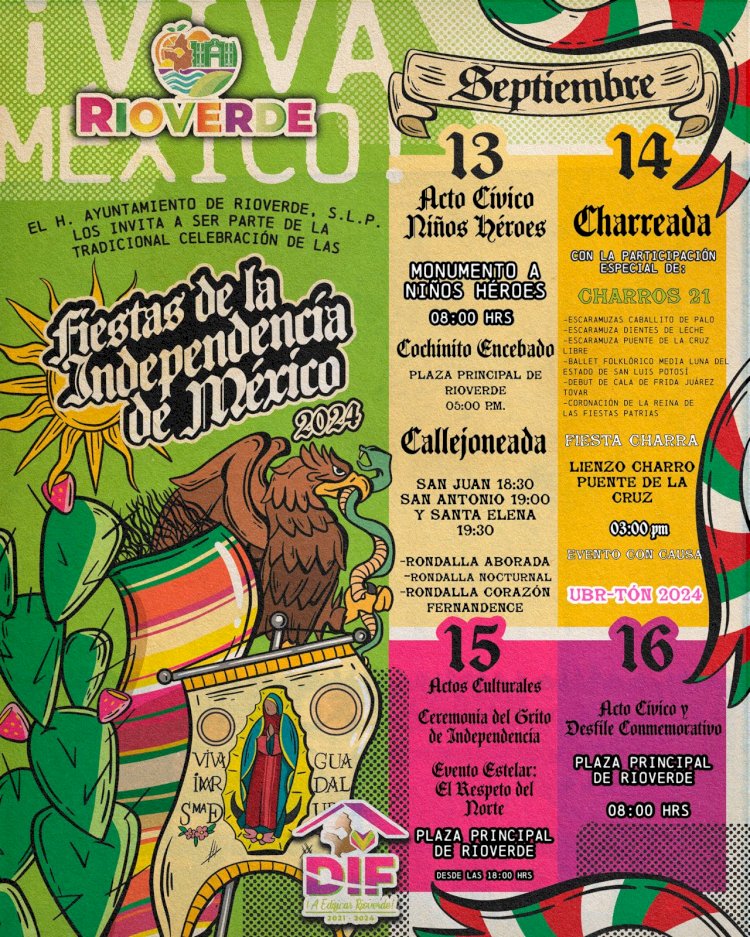 Fiestas Patrias en Rioverde: del 13 al 16 de septiembre