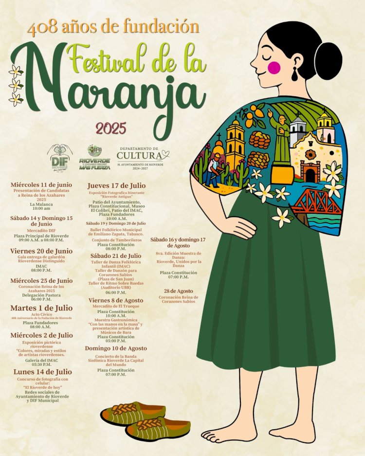 Inicia el Festival de la Naranja 2025 con actividades que honran la identidad de Rioverde