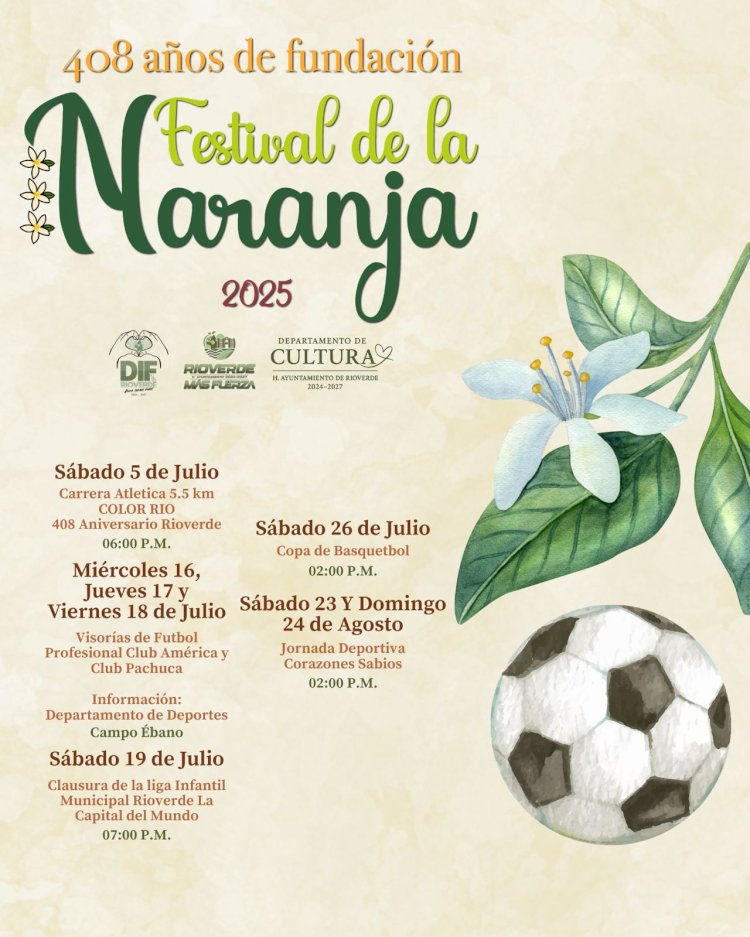 Inicia el Festival de la Naranja 2025 con actividades que honran la identidad de Rioverde